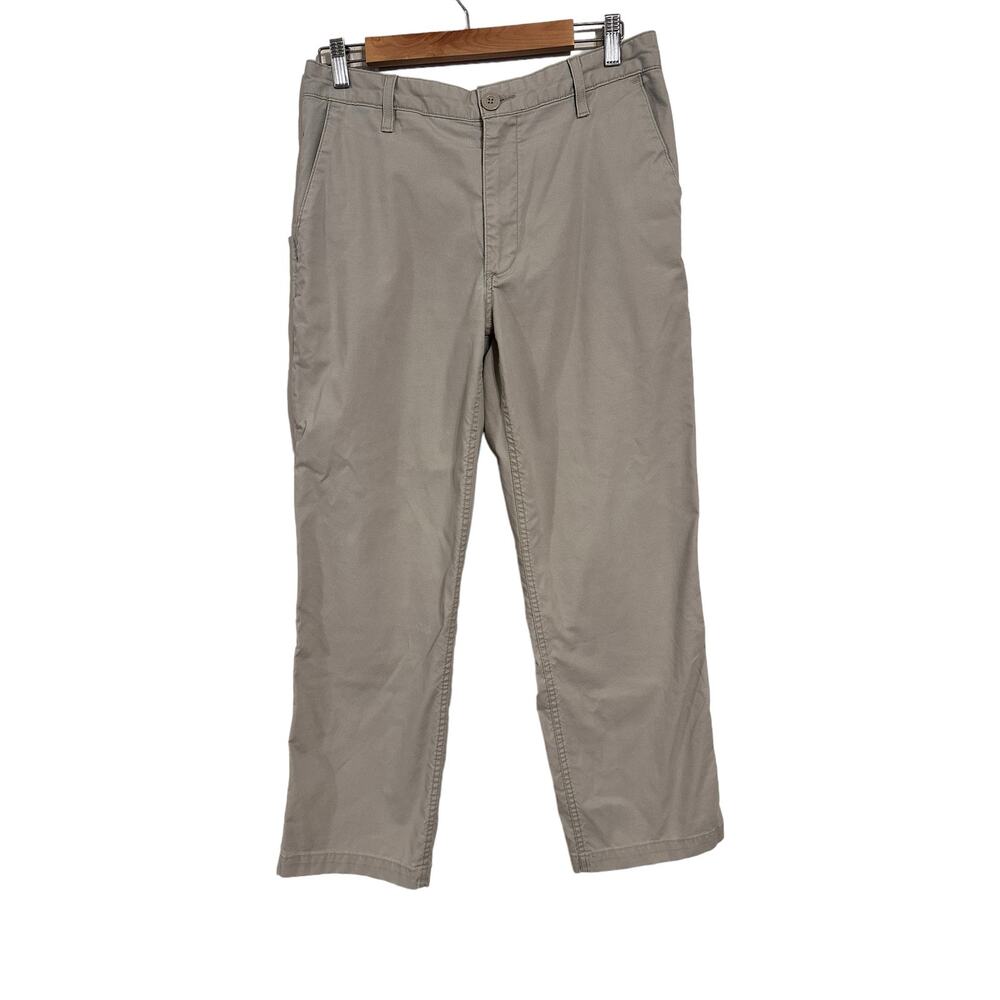 Dockers Men's Khaki Flat Front Chino Pants Size 32x30